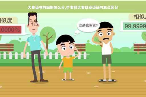 大专证书的级别怎么分,中专和大专毕业证证书怎么区分