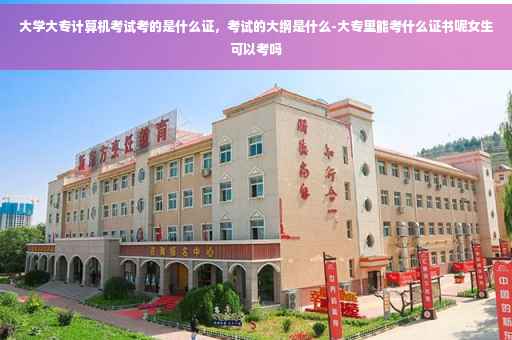 大学大专计算机考试考的是什么证，考试的大纲是什么-大专里能考什么证书呢女生可以考吗