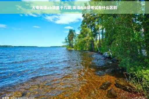 大专英语ab级属于几级,英语A.B级考试有什么区别