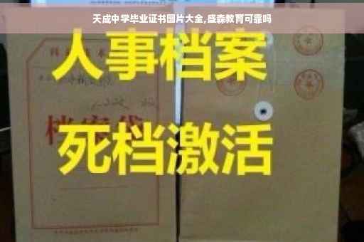 天成中学毕业证书图片大全,盛森教育可靠吗