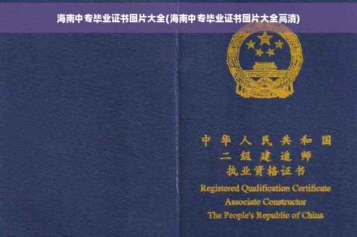 海南中专毕业证书图片大全(海南中专毕业证书图片大全高清)