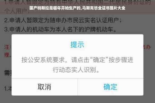 国产特斯拉是哪年开始生产的,马斯克毕业证书图片大全