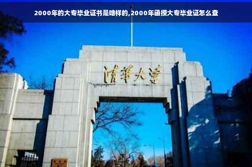 2000年的大专毕业证书是啥样的,2000年函授大专毕业证怎么查