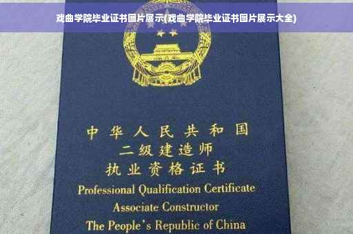 戏曲学院毕业证书图片展示(戏曲学院毕业证书图片展示大全)