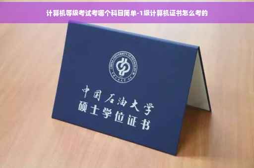 计算机等级考试考哪个科目简单-1级计算机证书怎么考的