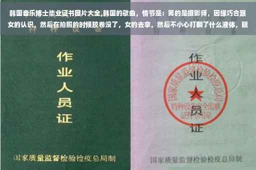 韩国音乐博士毕业证书图片大全,韩国的歌曲，情节是：男的是摄影师，因缘巧合跟女的认识，然后在拍照的时候胶卷没了，女的去拿，然后不小心打翻了什么液体，眼睛瞎了，后来男的把眼角膜捐给了那个女的！请问这是什么歌的MV