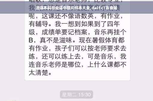 法语本科毕业证书图片样本大全,dalf c1含金量