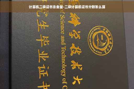 计算机二级证书含金量-二级计算机证书分数怎么算