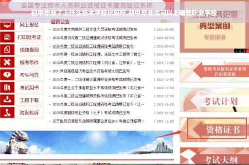初中毕业了上什么技术学校比较好,初中毕业生可以上哪些职业学校