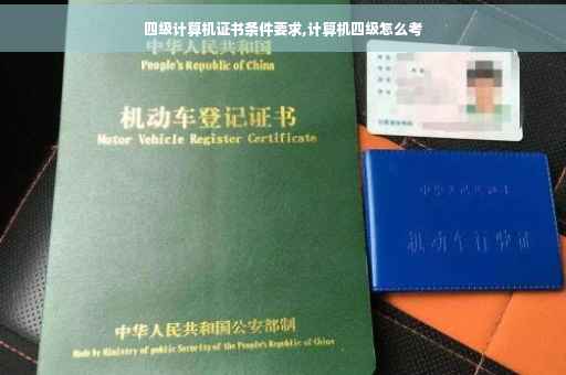 四级计算机证书条件要求,计算机四级怎么考