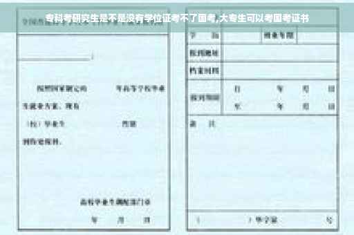 专科考研究生是不是没有学位证考不了国考,大专生可以考国考证书