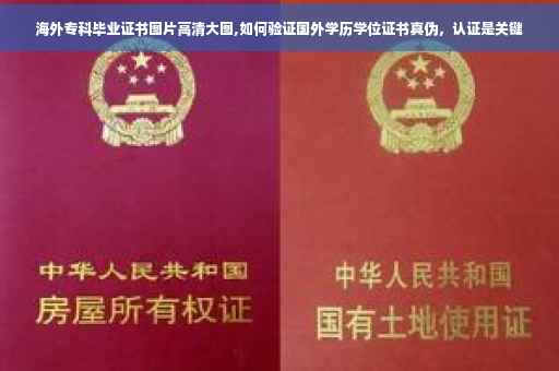 海外专科毕业证书图片高清大图,如何验证国外学历学位证书真伪，认证是关键
