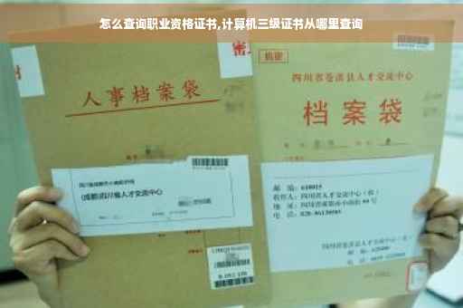 怎么查询职业资格证书,计算机三级证书从哪里查询
