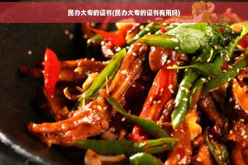 民办大专的证书(民办大专的证书有用吗)