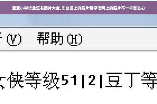 宝宝小学毕业证书图片大全,毕业证上的照片和学信网上的照片不一样怎么办