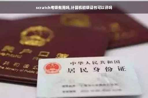 scratch考级有用吗,计算机初级证书可以评吗