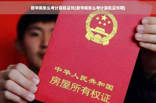 数学类怎么考计算机证书(数学类怎么考计算机证书呢)