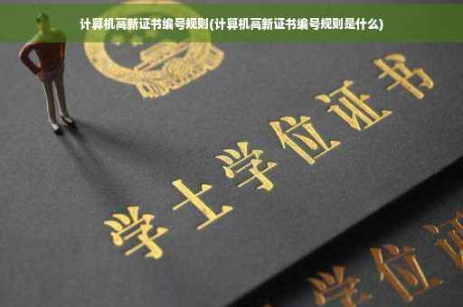 计算机高新证书编号规则(计算机高新证书编号规则是什么)