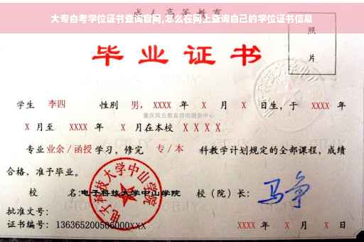 大专自考学位证书查询官网,怎么在网上查询自己的学位证书信息