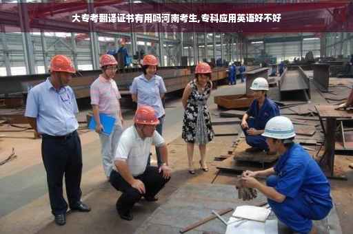 大专考翻译证书有用吗河南考生,专科应用英语好不好