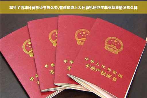 拿到了清华计算机证书怎么办,有谁知道上大计算机研究生毕业就业情况怎么样