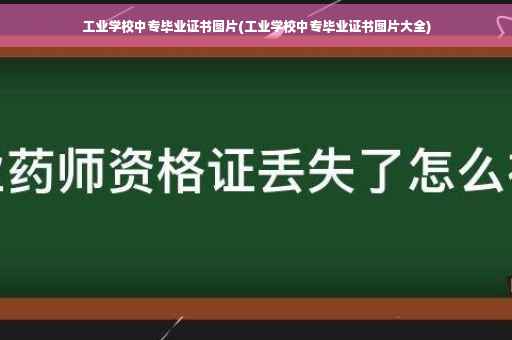 工业学校中专毕业证书图片(工业学校中专毕业证书图片大全)