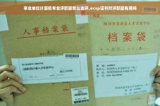 事业单位计算机专业评职称怎么去评,ecsp证书对评职称有用吗
