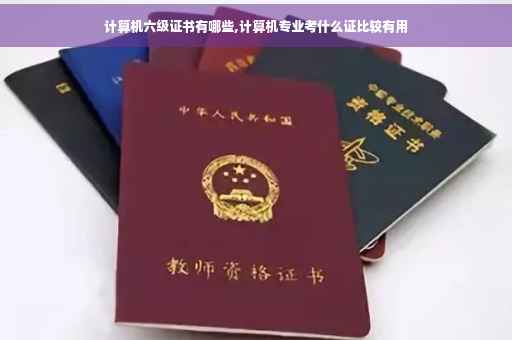计算机六级证书有哪些,计算机专业考什么证比较有用