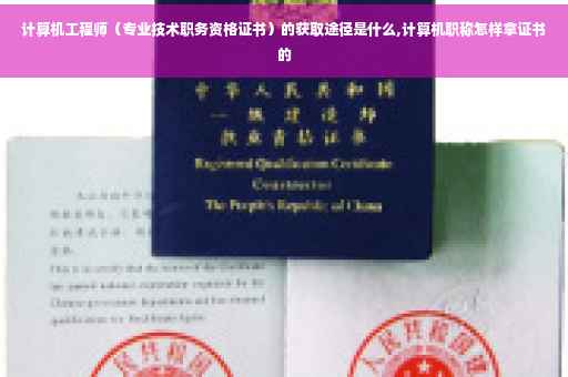 计算机工程师（专业技术职务资格证书）的获取途径是什么,计算机职称怎样拿证书的
