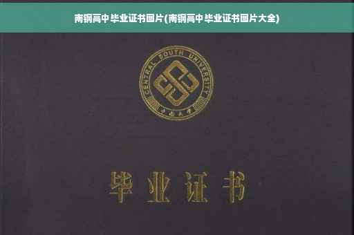 南钢高中毕业证书图片(南钢高中毕业证书图片大全)