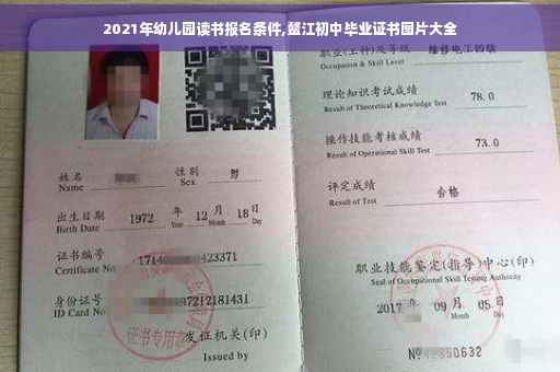 2021年幼儿园读书报名条件,鳌江初中毕业证书图片大全