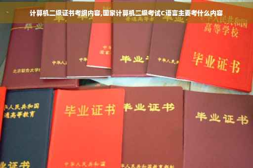 计算机二级证书考纲内容,国家计算机二级考试C语言主要考什么内容