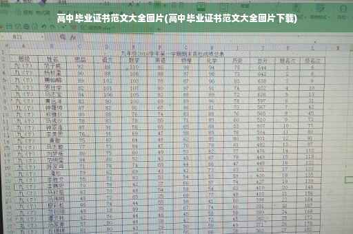 高中毕业证书范文大全图片(高中毕业证书范文大全图片下载)