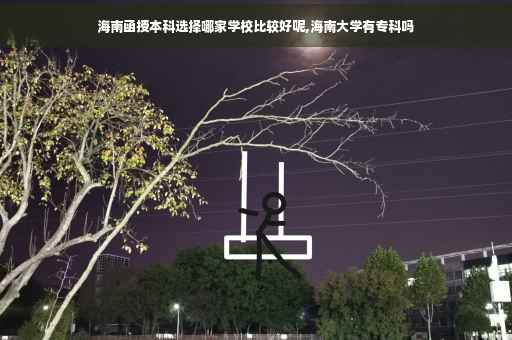 海南函授本科选择哪家学校比较好呢,海南大学有专科吗