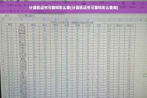 计算机证书可查吗怎么查(计算机证书可查吗怎么查询)