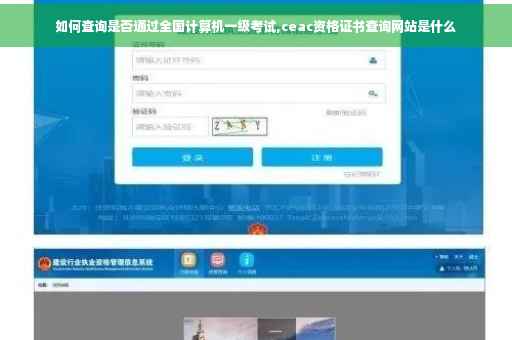 如何查询是否通过全国计算机一级考试,ceac资格证书查询网站是什么