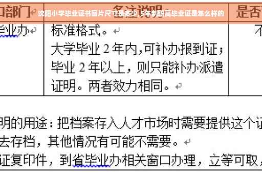 沈阳小学毕业证书图片尺寸是多少,5年制职高毕业证是怎么样的