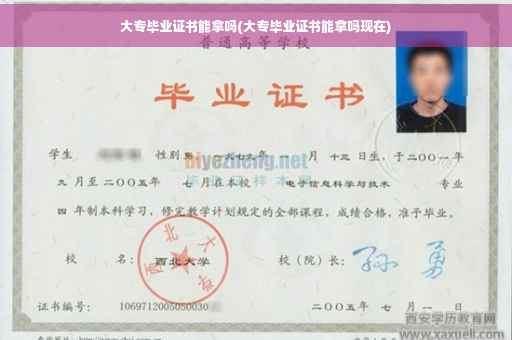 大专毕业证书能拿吗(大专毕业证书能拿吗现在)