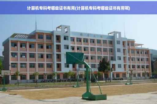 计算机专科考哪些证书有用(计算机专科考哪些证书有用呢)