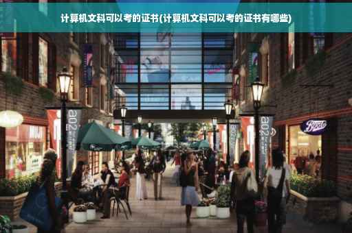 计算机文科可以考的证书(计算机文科可以考的证书有哪些)