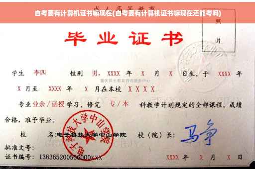 自考要有计算机证书嘛现在(自考要有计算机证书嘛现在还能考吗)