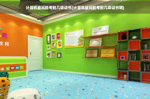 计算机最高能考到几级证书(计算机最高能考到几级证书呢)