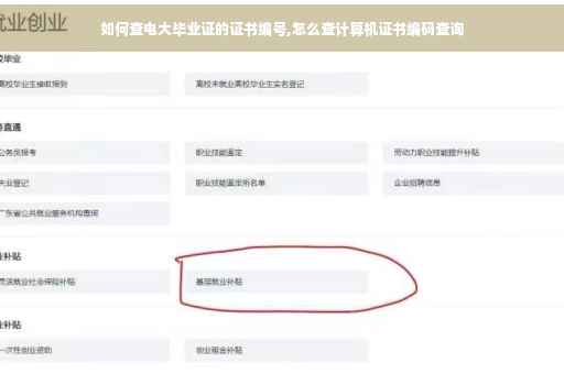 如何查电大毕业证的证书编号,怎么查计算机证书编码查询