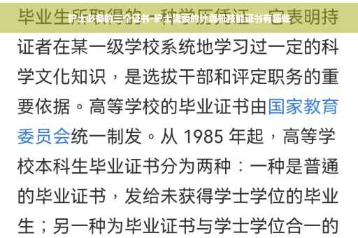 护士必备的三个证书-护士需要的计算机技能证书有哪些