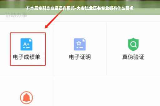 升本后专科毕业证还有用吗-大专毕业证书专业都有什么要求