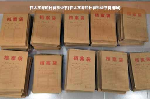 在大学考的计算机证书(在大学考的计算机证书有用吗)