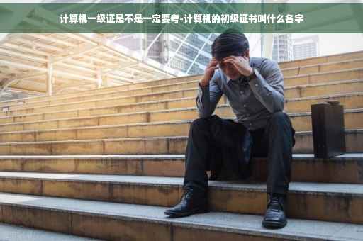 计算机一级证是不是一定要考-计算机的初级证书叫什么名字