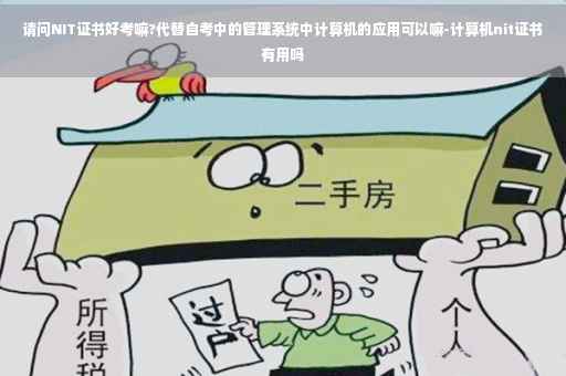 请问NIT证书好考嘛?代替自考中的管理系统中计算机的应用可以嘛-计算机nit证书有用吗