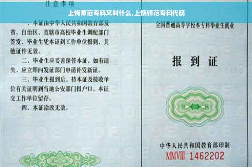 上饶师范专科又叫什么,上饶师范专科代码
