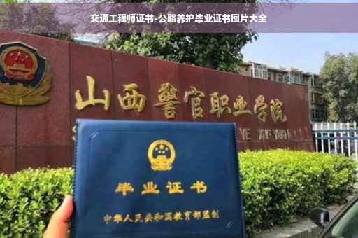 交通工程师证书-公路养护毕业证书图片大全